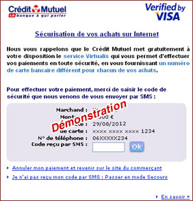 sms 3dsecure